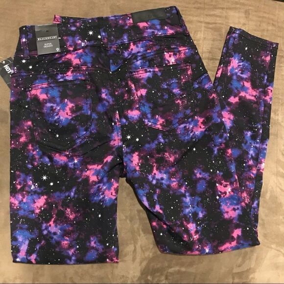 Blackheart Galaxy Skinny Jeans Junior’s Size 9 - Picture 2 of 8
